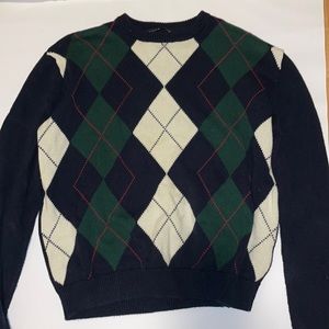 Argyle Brandy Sweater